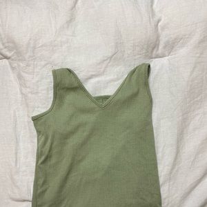 Olive green halter tank